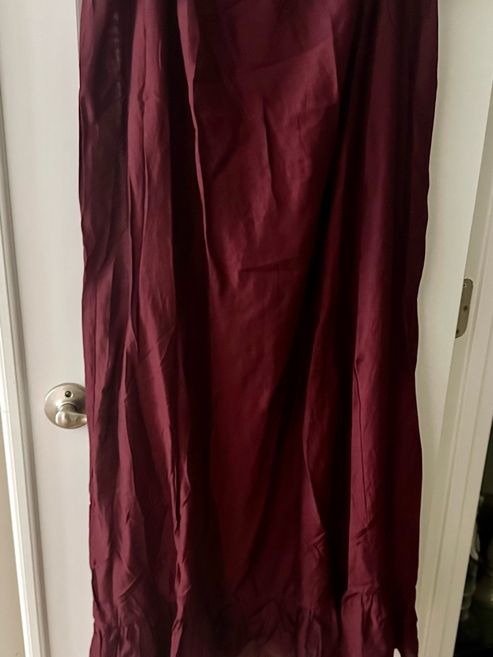 H&M Burgundy Ruffled Maxi Dress - Picture 8 of 10